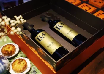 Wine label of Alsace, France